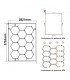 Regleta Led Hexagonal Panel Abeja 580W RGB