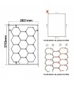 Regleta Led Hexagonal Panel Abeja 580W RGB