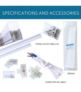 Regleta Led Hexagonal Rombo 510W 61200Lm
