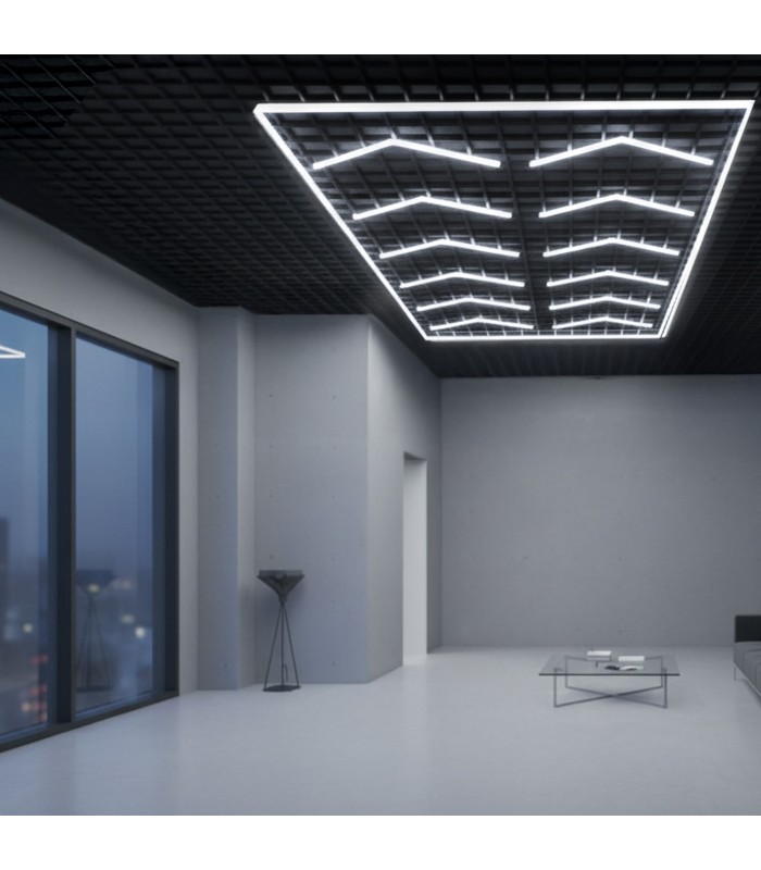 Regleta Led Hexagonal Doble Angulo 380W 41600Lm