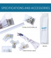 Regleta Led Hexagonal Angulo 384W 46080Lm