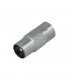 Adaptador Metálico Macho - Hembra Coaxial TV 9.5mm
