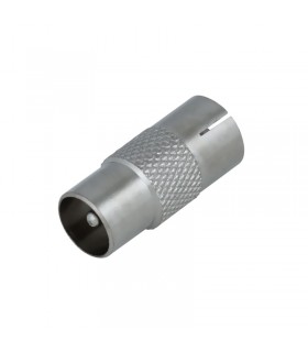 Adaptador Metálico Macho - Hembra Coaxial TV 9.5mm