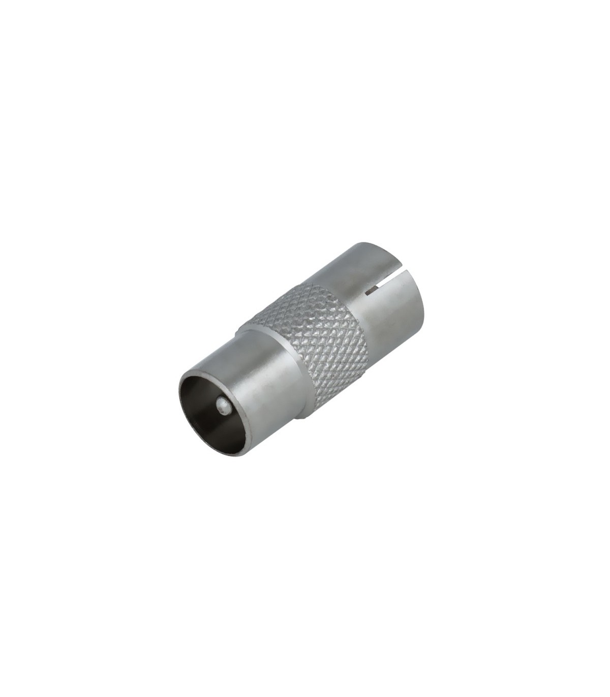 Adaptador Metálico Macho - Hembra Coaxial TV 9.5mm