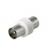 Adaptador macho - hembra coaxial TV 9,5mm