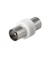 Adaptador macho - hembra coaxial TV 9,5mm