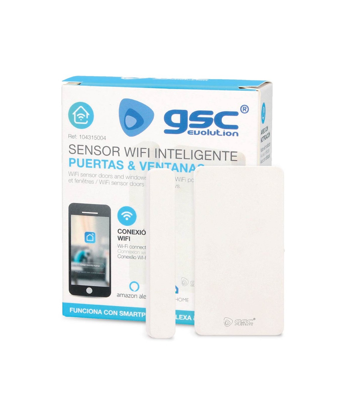 Sensor para puertas y ventanas vía wifi