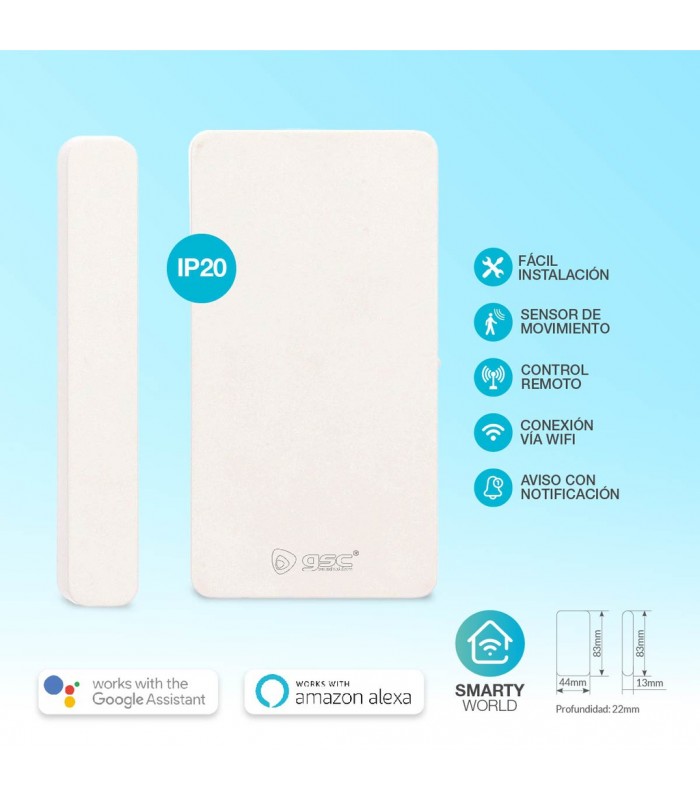 Sensor para puertas y ventanas vía wifi