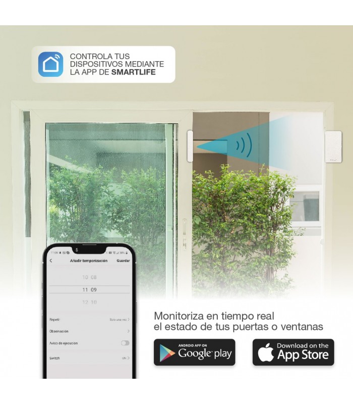 Sensor para puertas y ventanas vía wifi