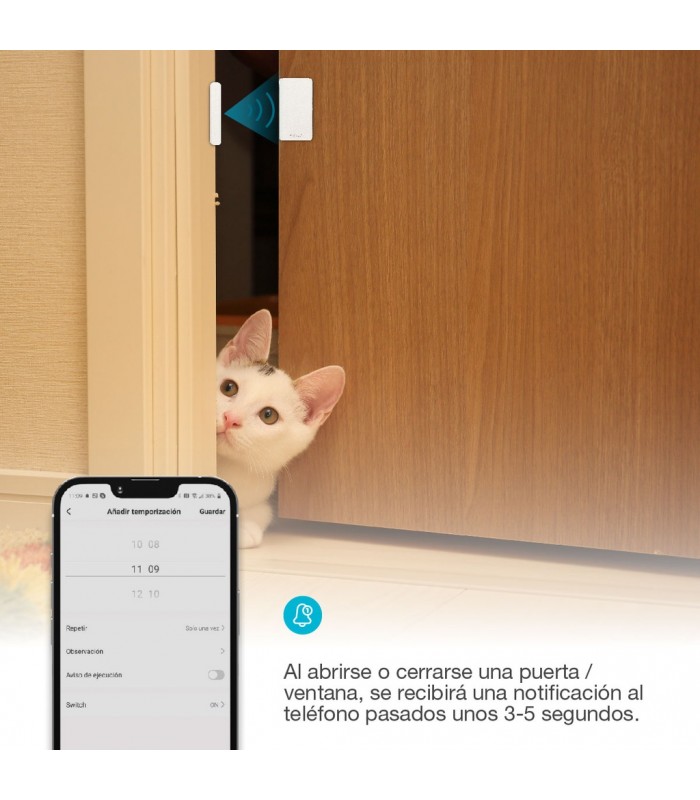 Sensor para puertas y ventanas vía wifi
