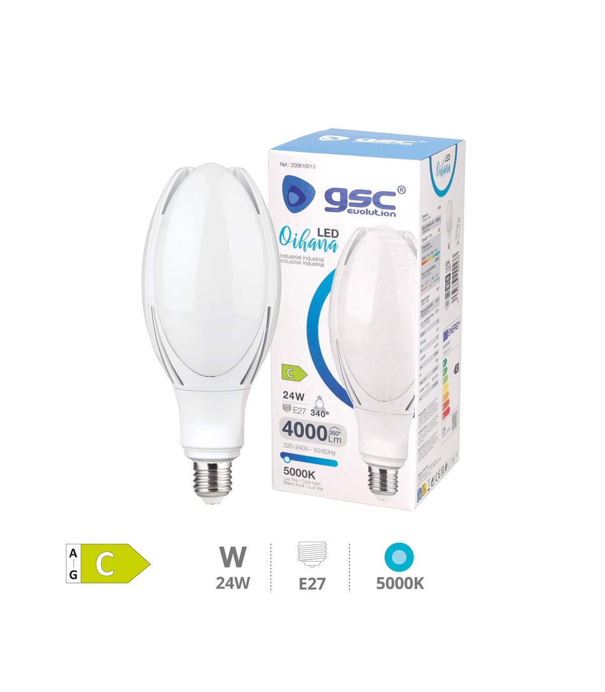 Bombilla Bolo Led 24W 4000LM E27