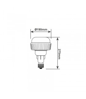 Bombilla Industrial BOLDY 140W 19550Lm E40 IP20