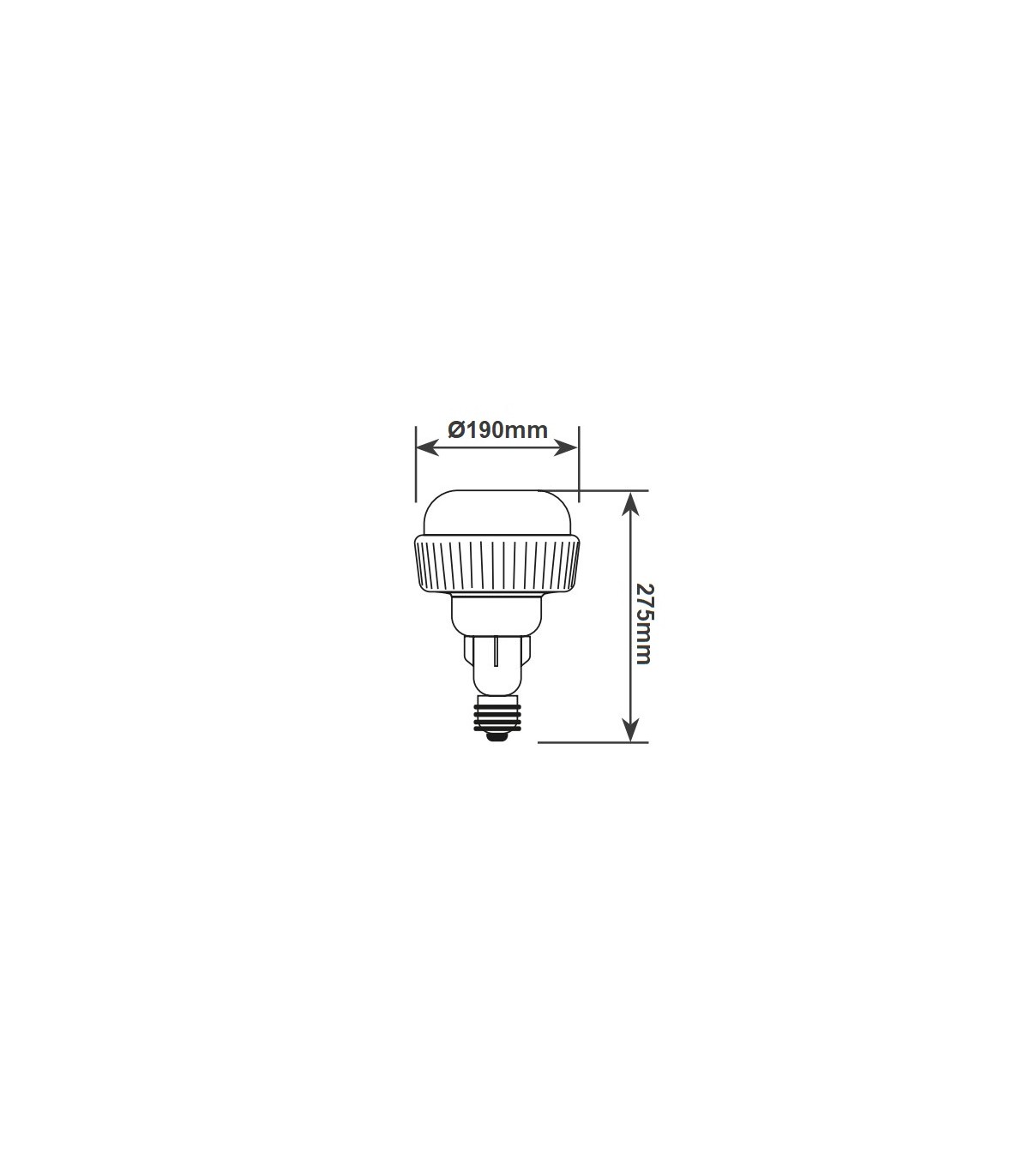 Bombilla Industrial BOLDY 140W 19550Lm E40 IP20