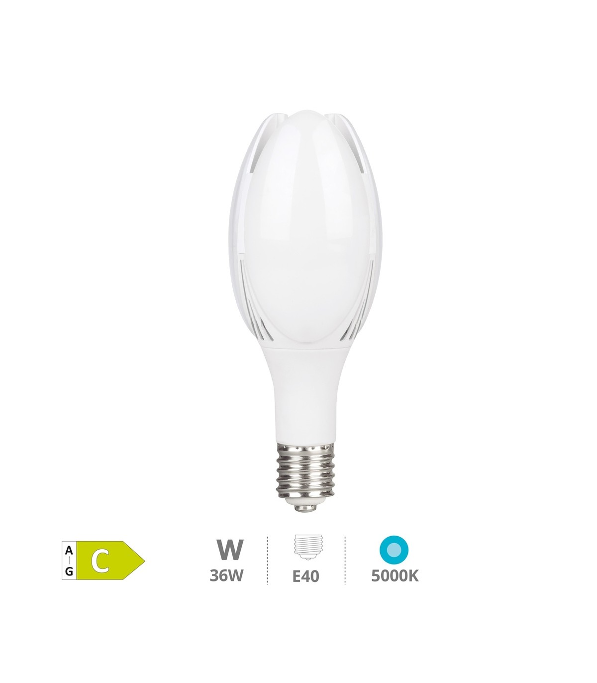 Bombilla Bolo Led 36W 6000LM E40