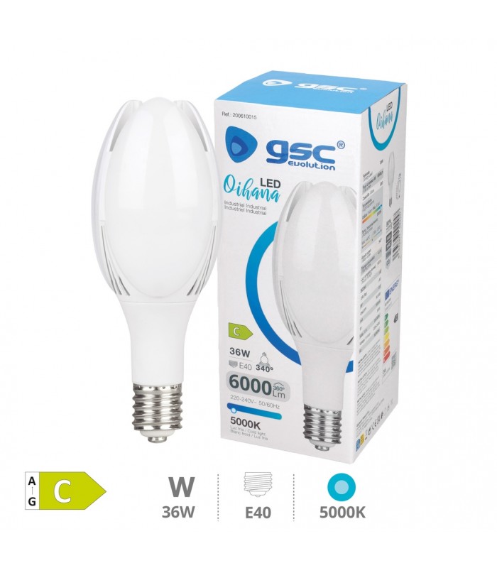 Bombilla Bolo Led 36W 6000LM E40