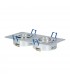 Aro Empotrable Basculante Doble Liso Redondo Cromo