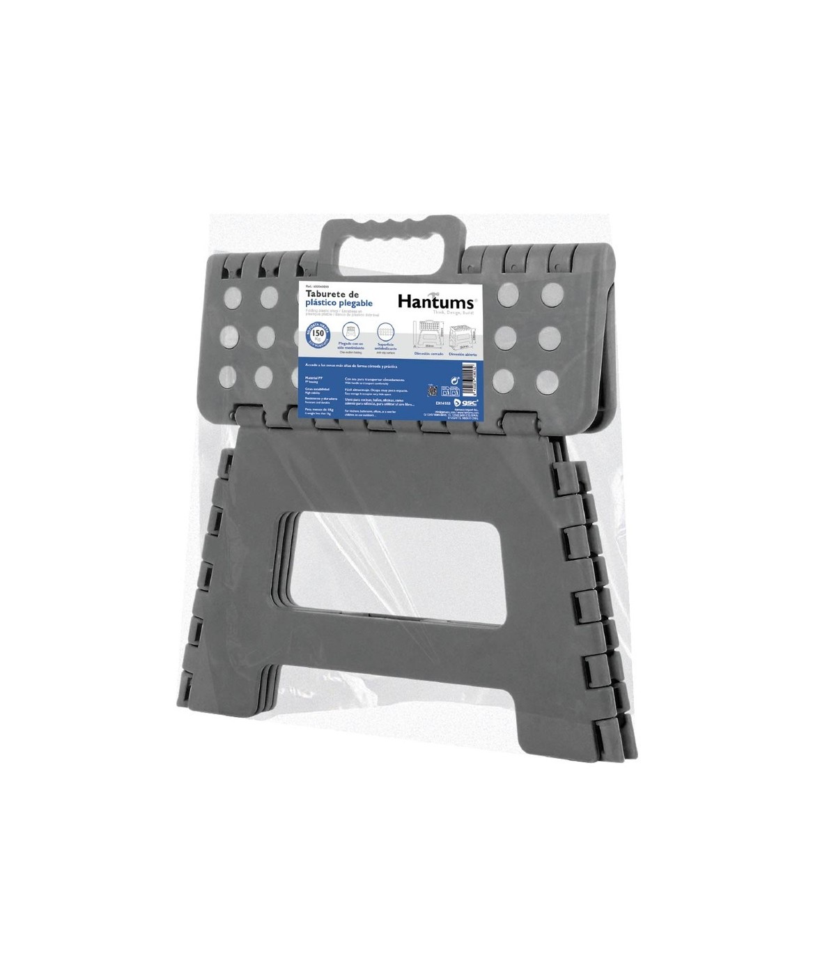 Taburete de plástico plegable Máx. 150kg GSC