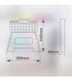 Taburete de plástico plegable Máx. 150kg GSC