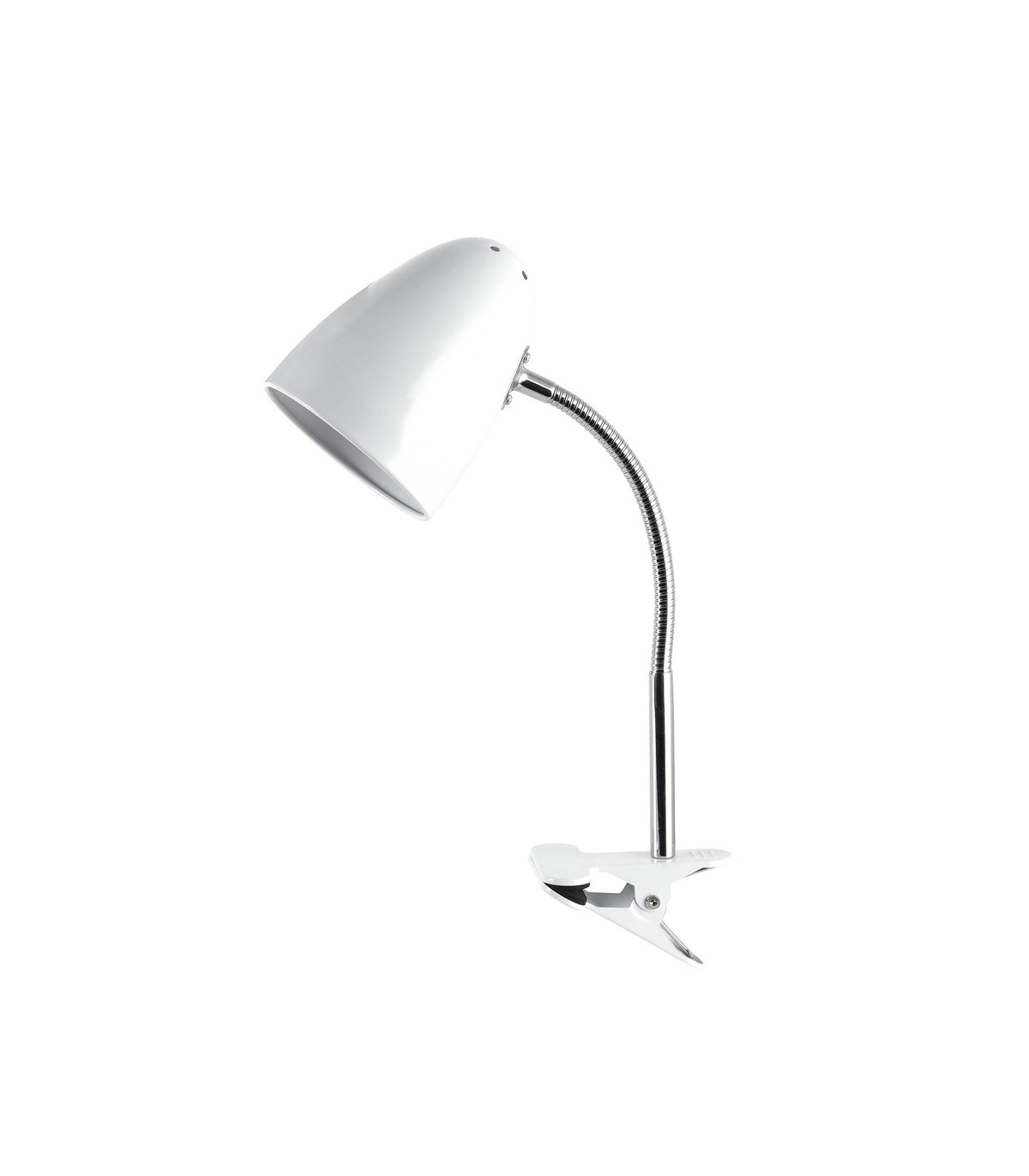 Flexo de escritorio con pinza Gaeta E27 Blanco