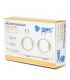 Aro Empotrable Basculante Doble Liso Redondo Cromo