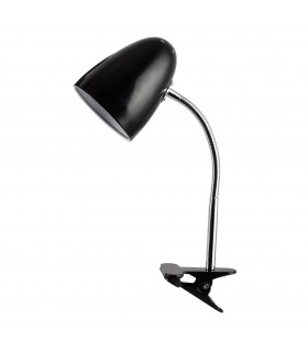 Flexo de escritorio con pinza Gaeta E27 Negro