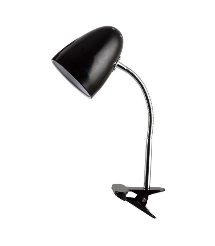 Flexo de escritorio con pinza Gaeta E27 Negro