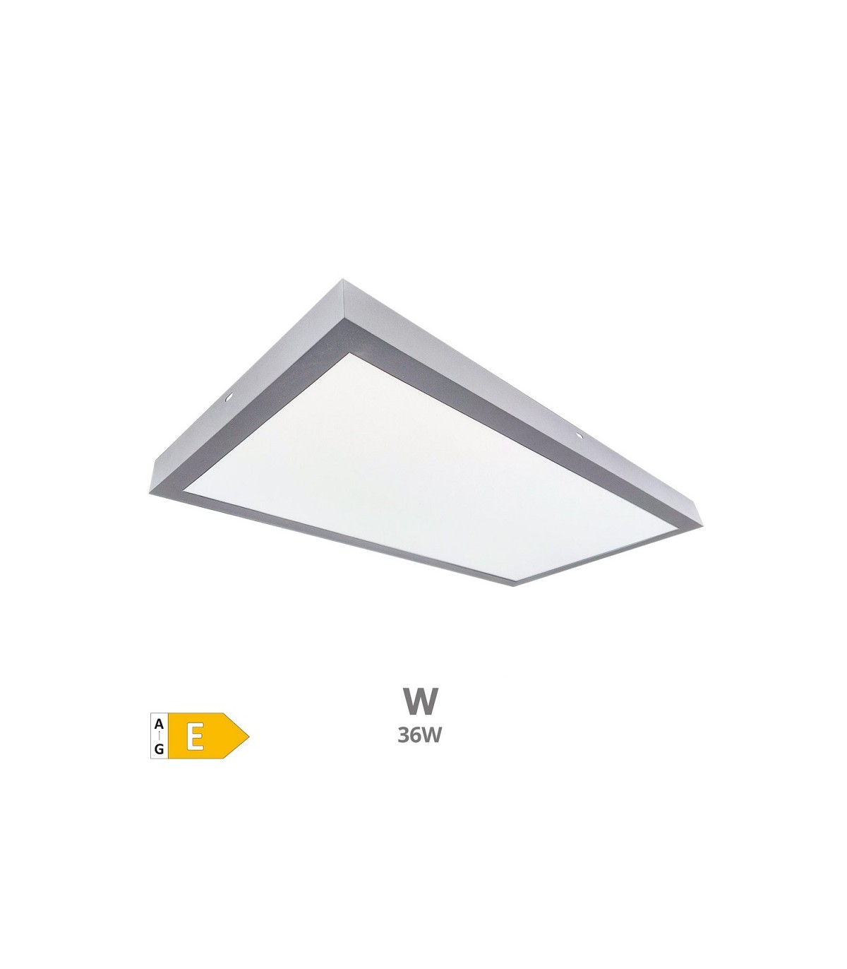 Plafón 30x90 36W 3600Lm IP20 Níquel