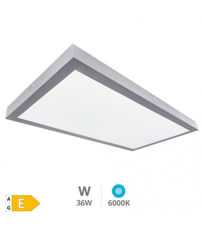 Plafón 30x90 36W 3600Lm IP20 Níquel