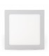 Plafón superficie LED 25W 2.500Lm 120º IP40 Cuadrado Blanco