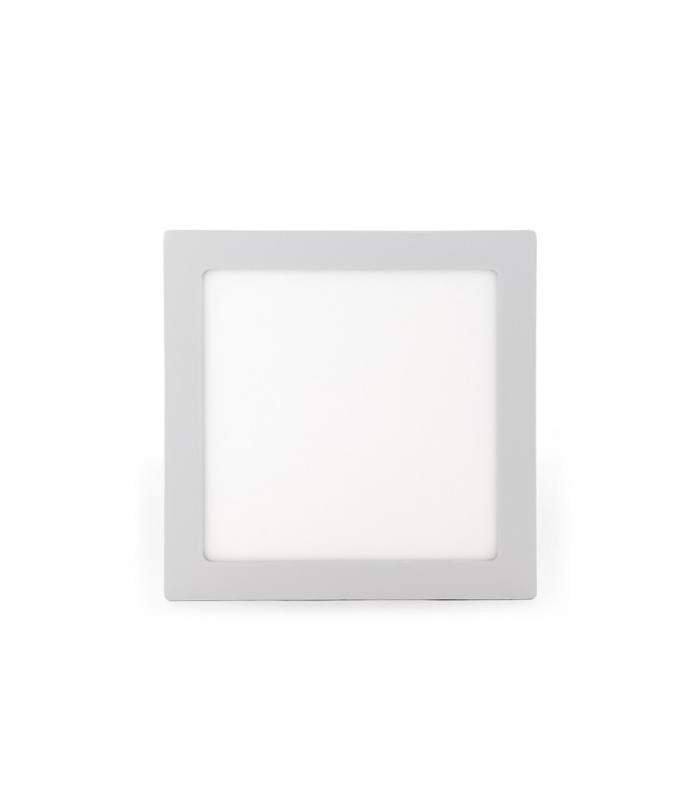 Plafón superficie LED 25W 2.500Lm 120º IP40 Cuadrado Blanco