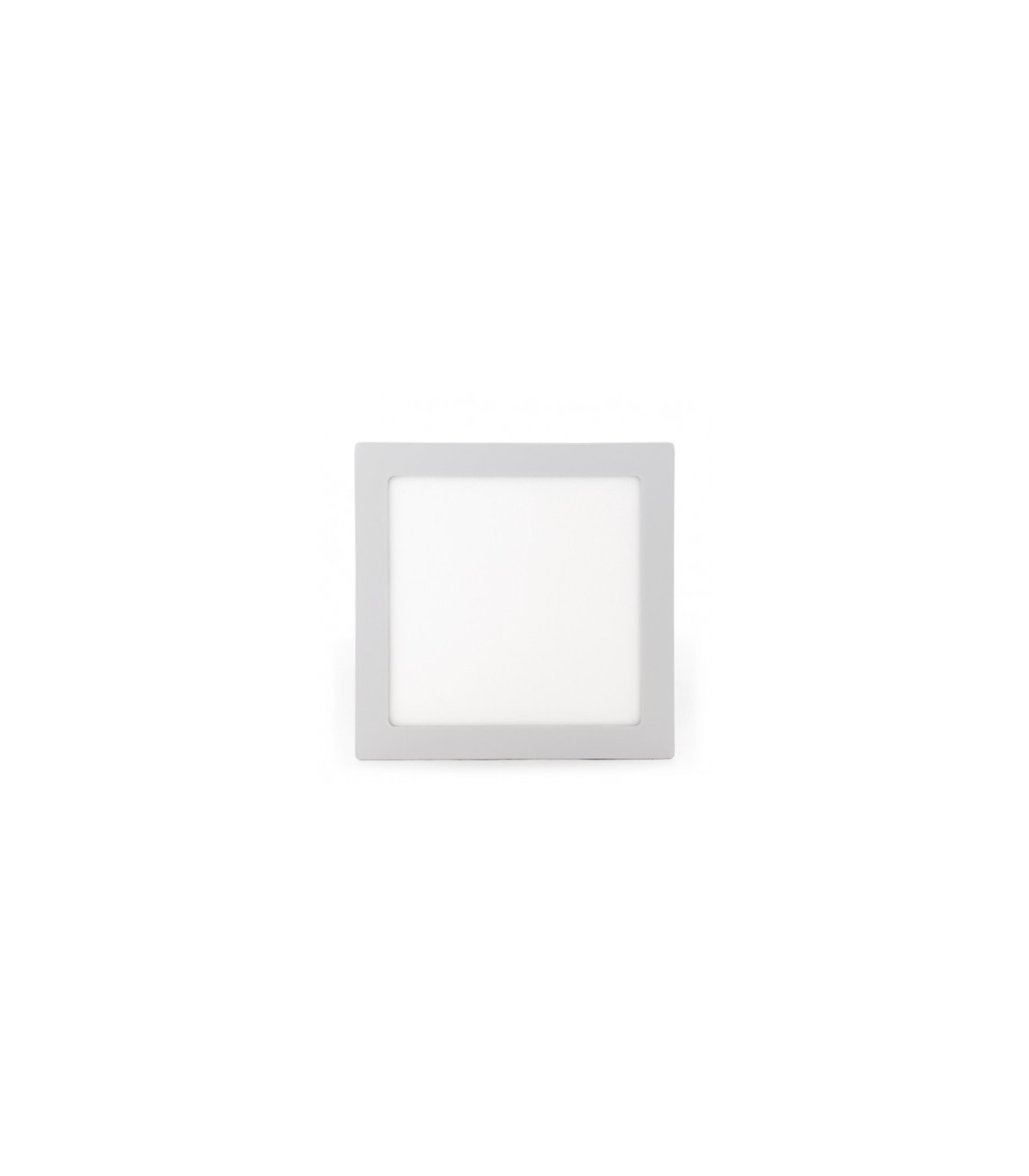 Plafón superficie LED 25W 2.500Lm 120º IP40 Cuadrado Blanco