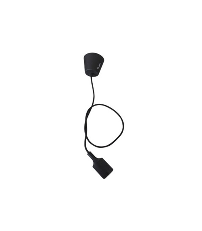Portalámparas Silicona E27 Cable Textil 1 Metro