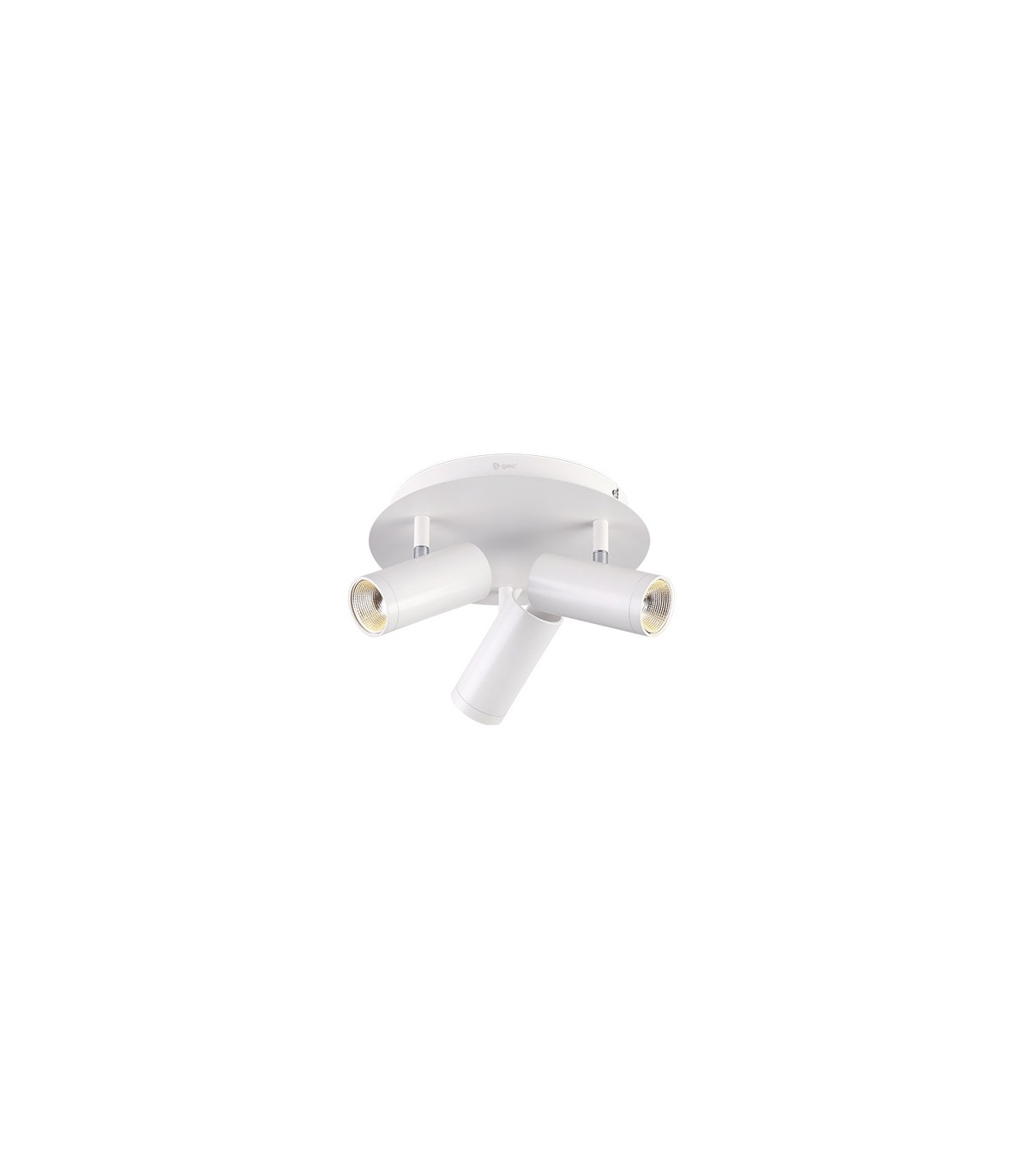 Foco Techo Triple Circular Blanco 3xGU10