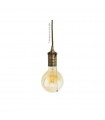 Portalámparas Colgante Oro Viejo 1xE27 + Interruptor