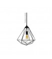 Lampara Colgante Diamond E27 1M Negro
