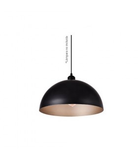 Lampara Colgante Moon 1.5M Metal Negro