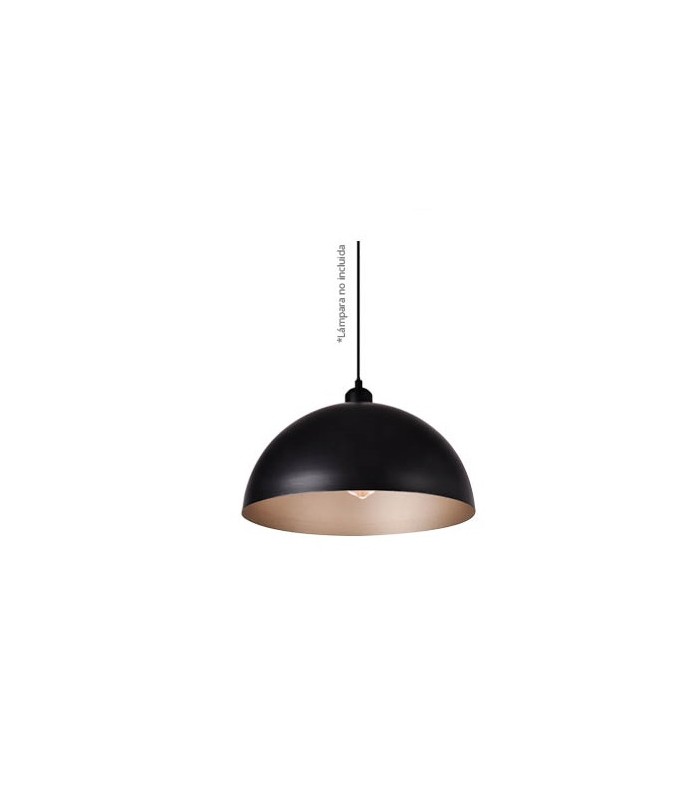 Lámpara Colgante Moon E27 Metal Negra