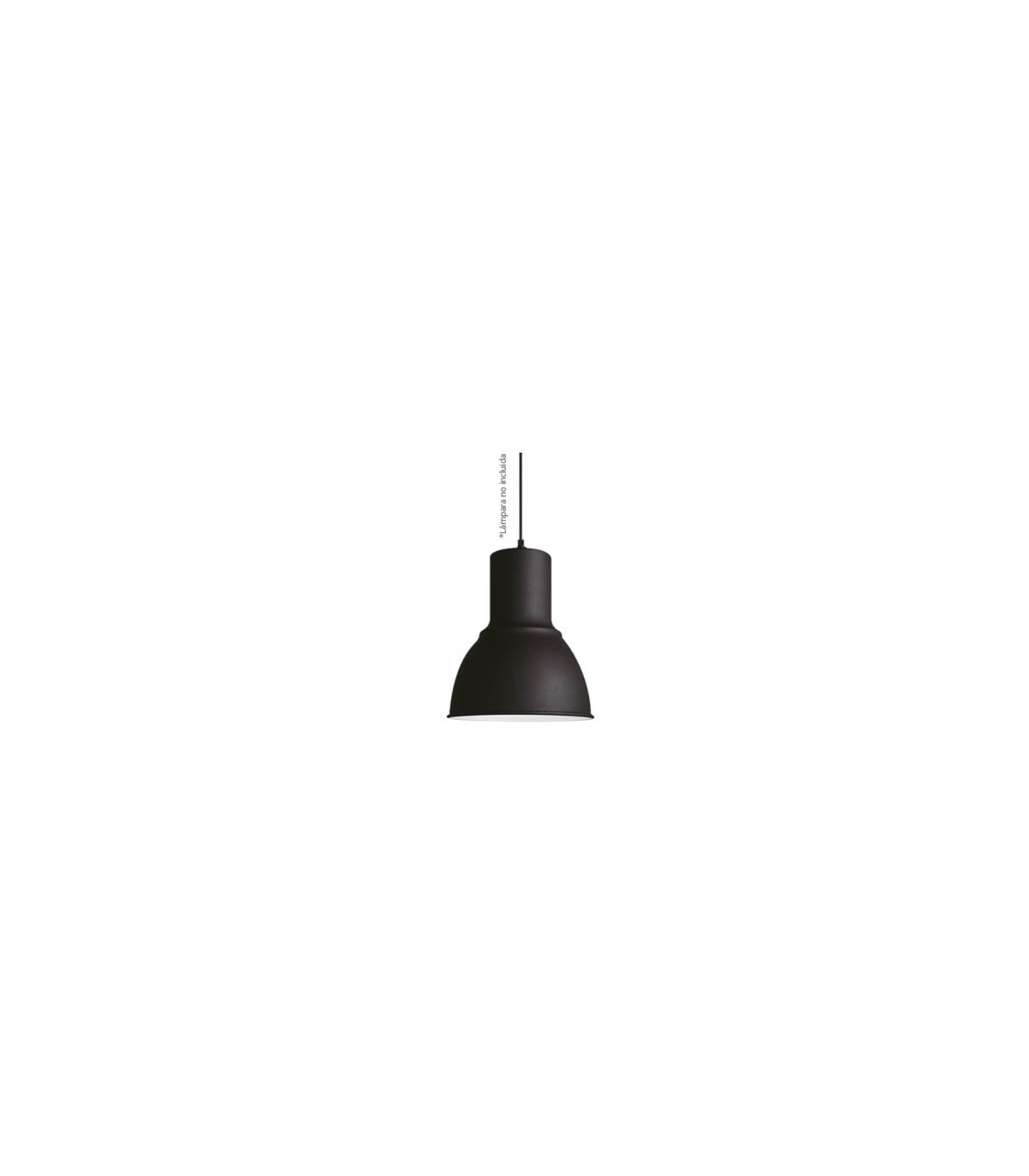 Lámpara Colgante Faro E27 1m Negra