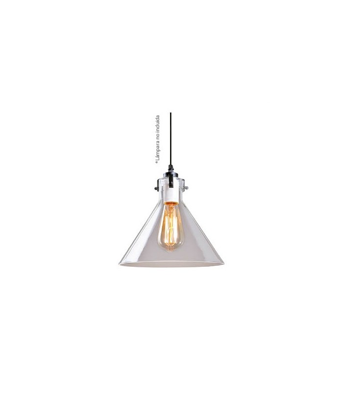 Lámpara Colgante Triangular E27 Cristal