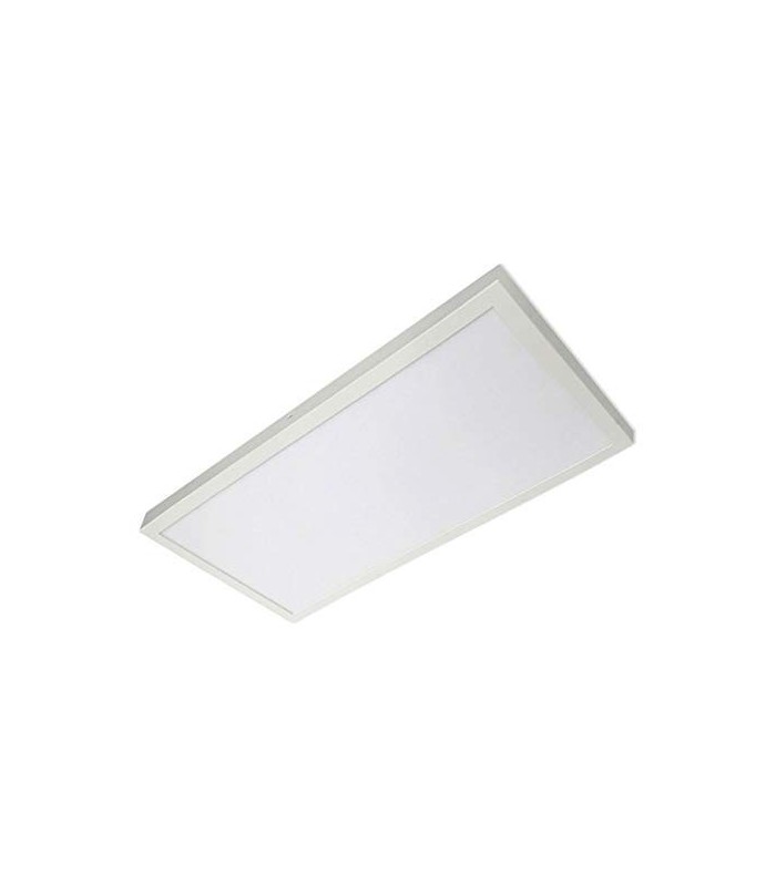 Plafón superficie LED 24W 2.040Lm 120º IP40 60x30cm Blanco