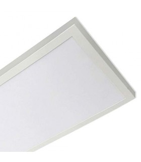 Plafón superficie LED 24W 2.040Lm 120º IP40 60x30cm Blanco
