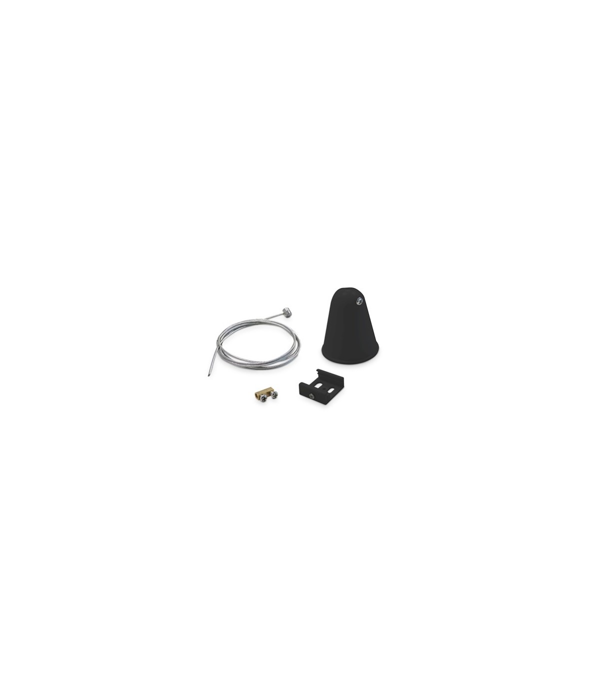 Kit De Suspension Para Carril Trifásico Negro