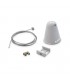 Kit De Suspension Para Carril Trifásico Blanco