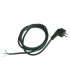 Conexión Cable PVC + Schuko (3x1.0mm) 1,5m Negro