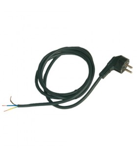 Conexión Cable PVC + Schuko (3x1.0mm) 1,5m Negro