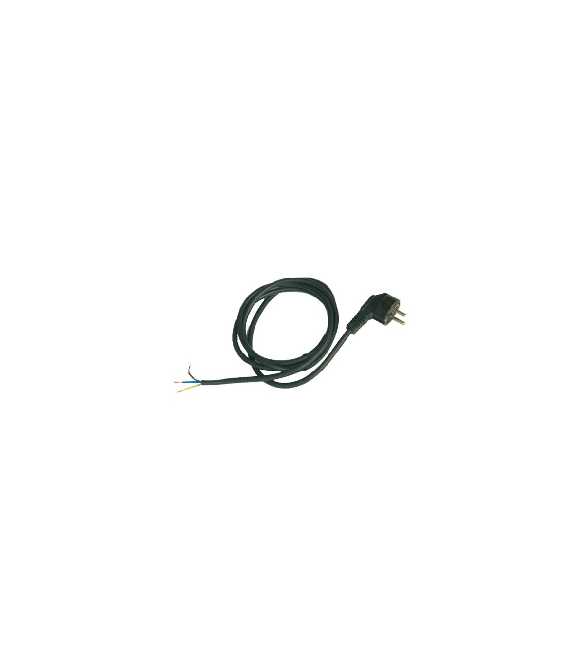 Conexión Cable PVC + Schuko (3x1.0mm) 1,5m Negro