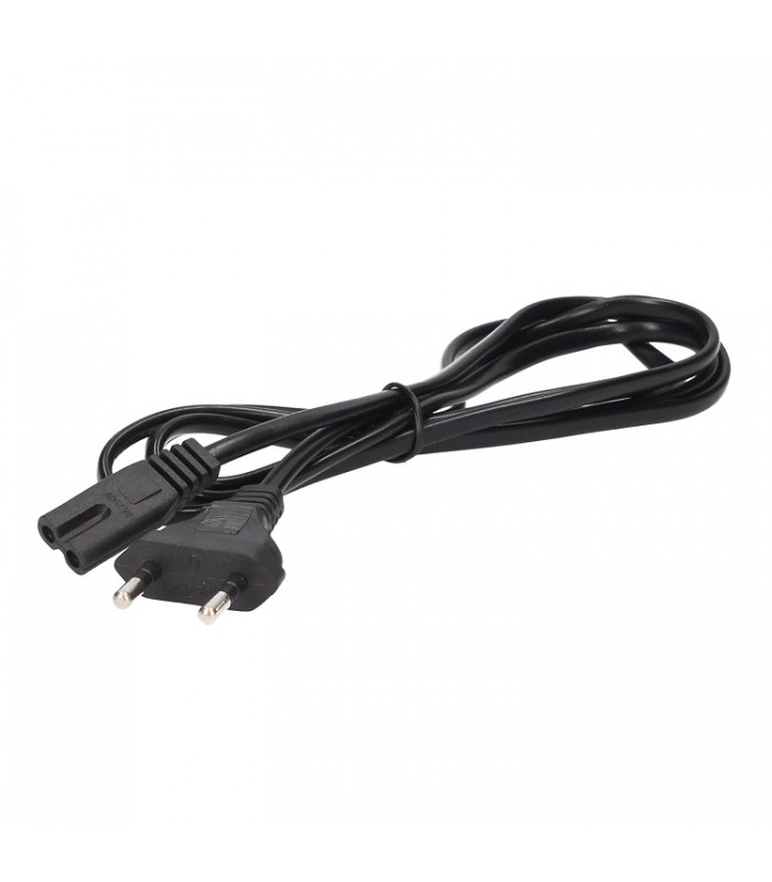 Cable Alimentacion AC006 (2x0.75mm) 1.5m Negro