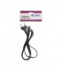 Cable Alimentacion AC006 (2x0.75mm) 1.5m Negro