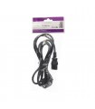 Cable Alimentacion Schuko a Hembra IEC-60320 1.8m Negro