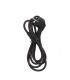 Cable Alimentacion Schuko a Hembra IEC-60320 1.8m Negro
